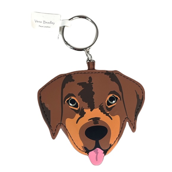 Vera Bradley Handbags - Vera Bradley Dog Bag Charm, Coin Purse, Brown
